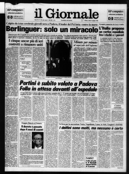 Il giornale : quotidiano del mattino